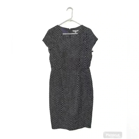 De Collection Polka Dot Black and White Women's Medium Dress - Picture 1 of 3